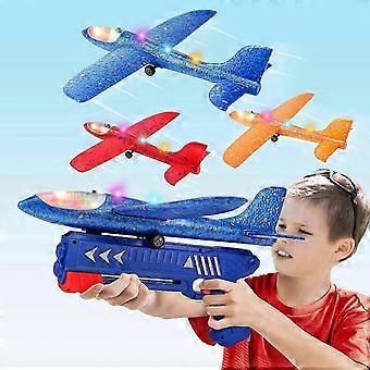 3er-Pack Schaumstoffgleiter mit LED-Beleuchtung, 32 cm, zwei Flugmodi, ideal für Kinder von 4 bis 12 Jahren.