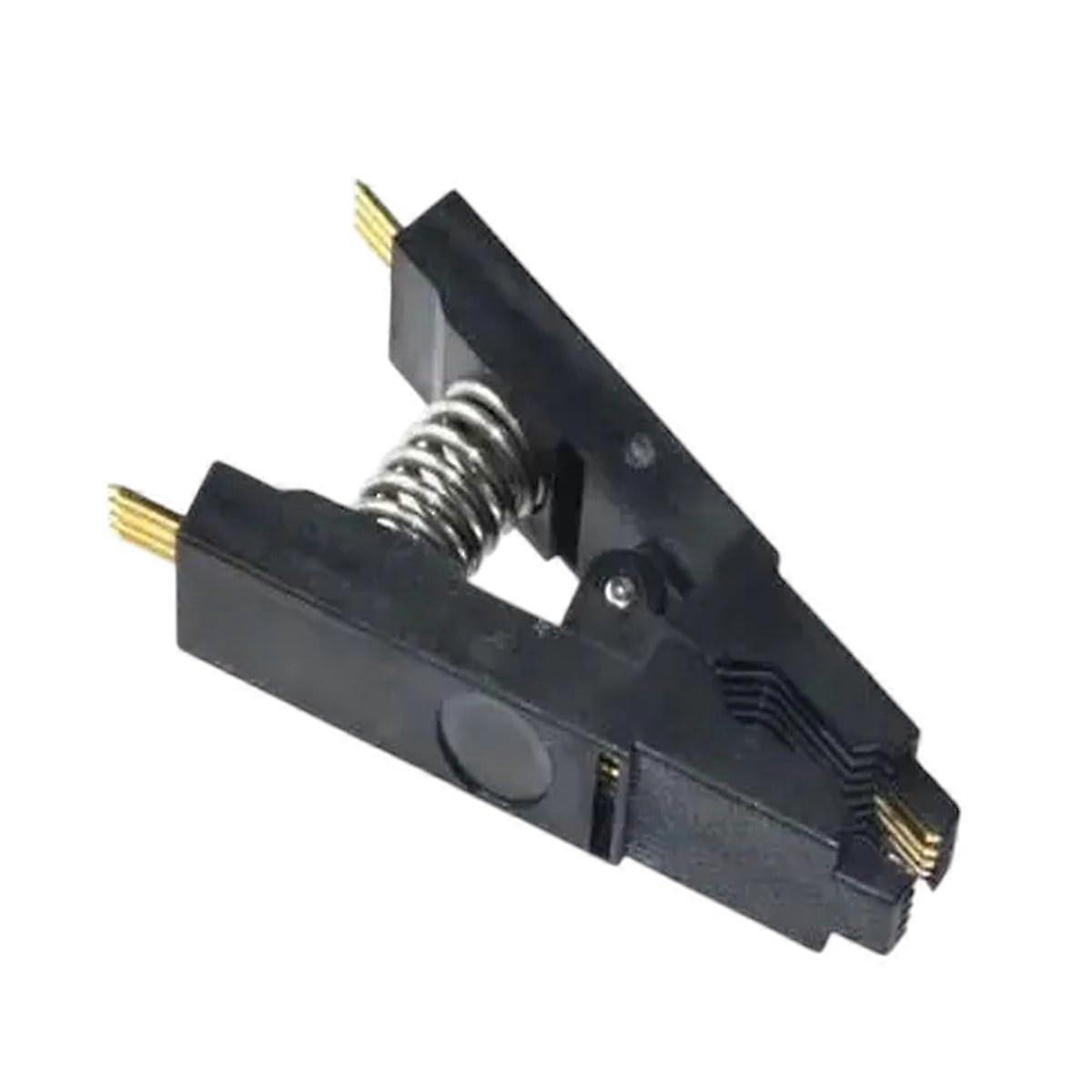 CH341A EEPROM Programmer with SOIC8 Test Clip for 24Cxx 25Cxx 93Cxx Chips, Reliable Flash Programming