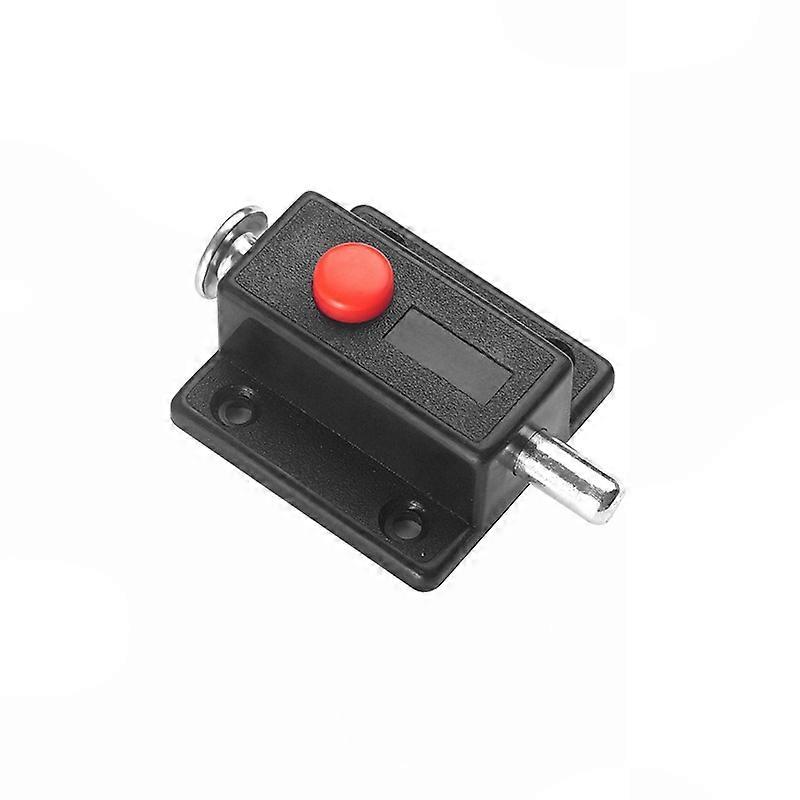 10 Pcs Black Automatic Spring-Loaded Door Latches with Spring Button