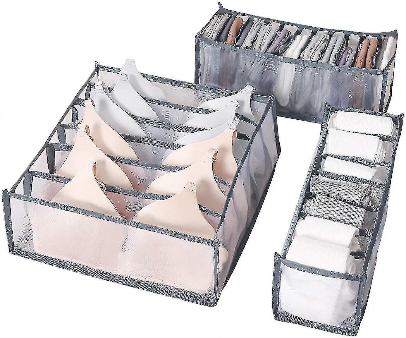 3pcs Different Specifications Underwear Storage Boxes