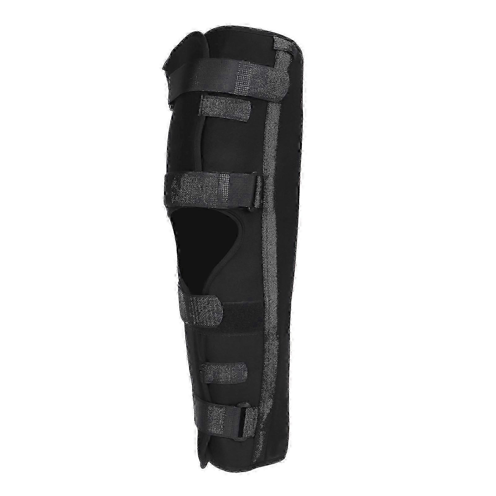 Knee Immobilizer Strong Comfortable Support Practical Knee Splint Brace with Four Adjustable StrapsL
