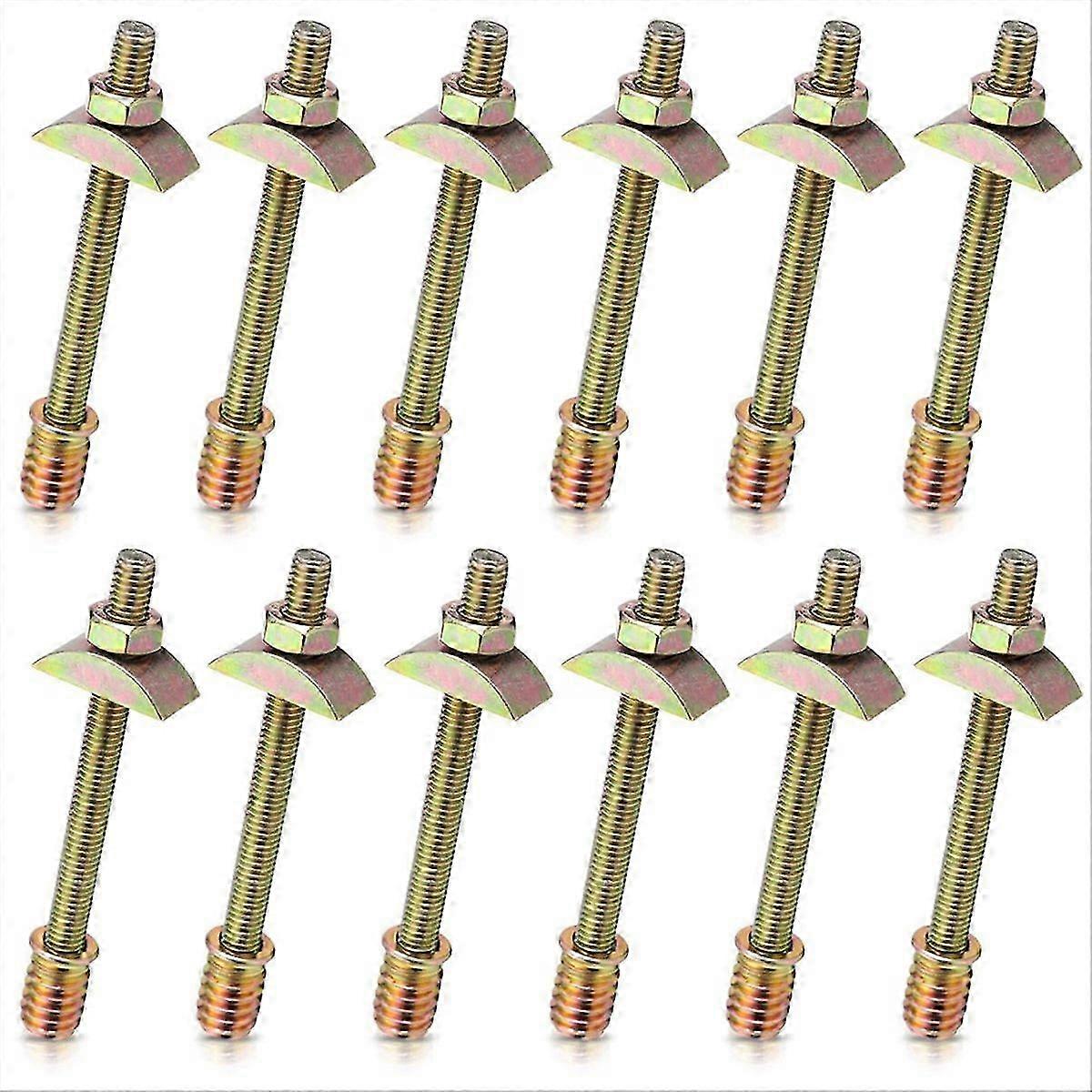 12PCS Bed Frame Hardware Connector Kit M8x100 mm