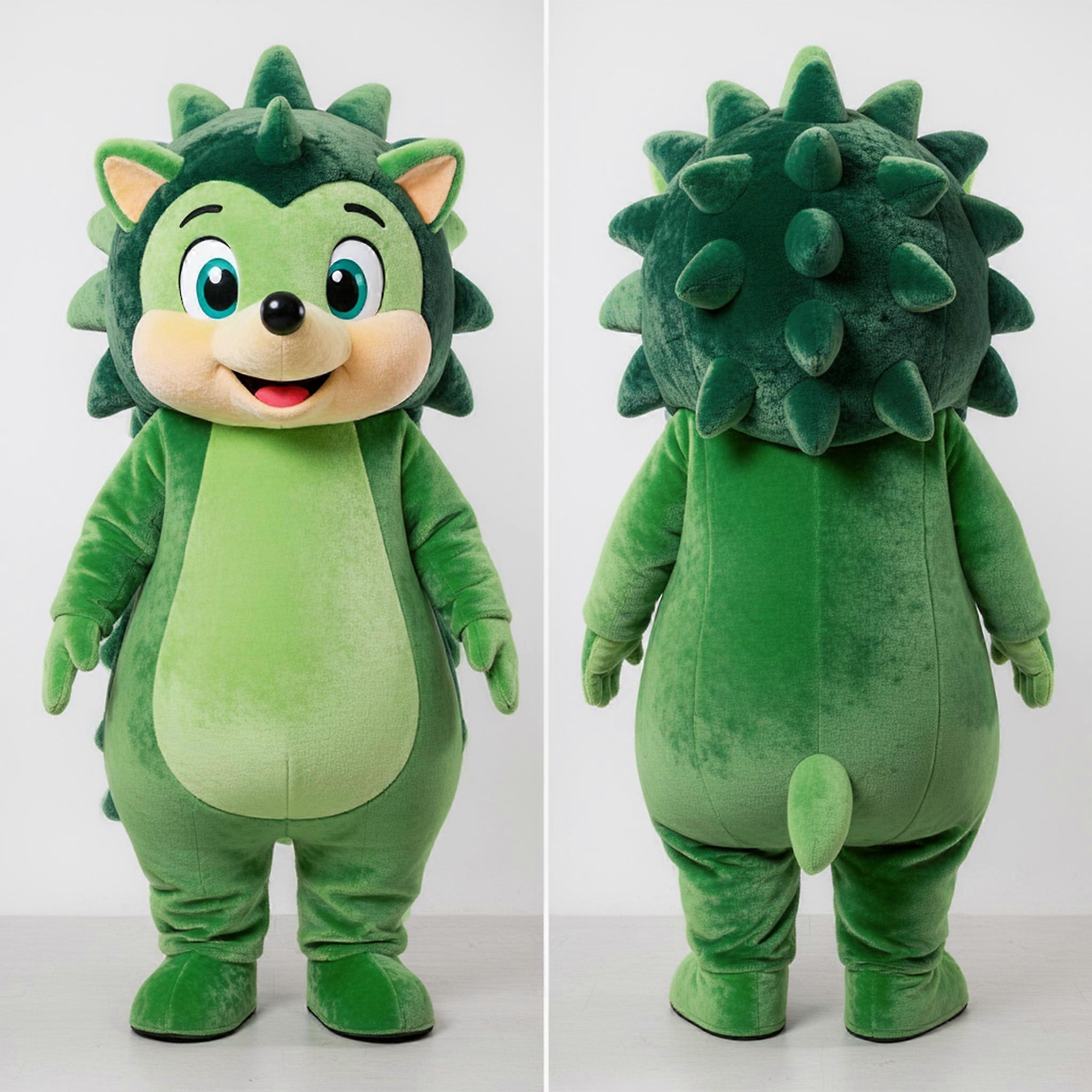 MASTICOT Emerald Green Cuddly Hedgehog Mascot