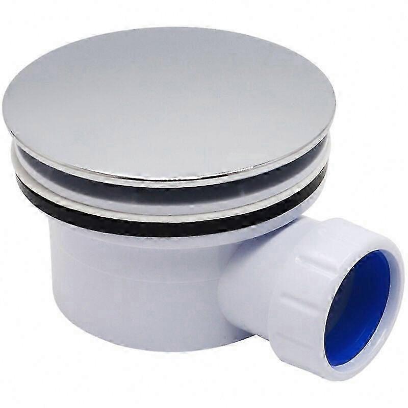 Extra-Flat ABS Dome Shower Drain, White - Model 71108102