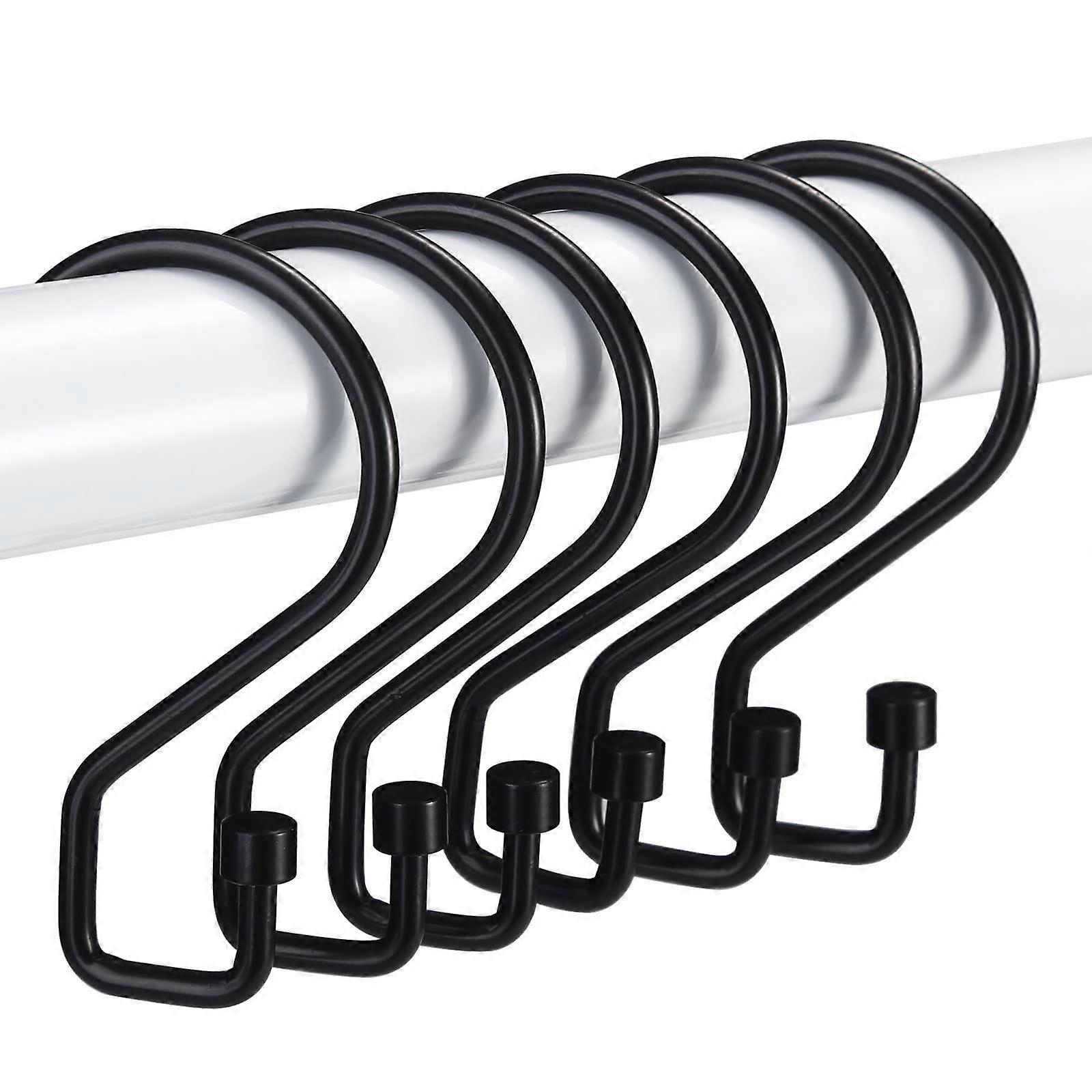 Stylish Rust-Resistant S-Shaped Shower Curtain Hooks