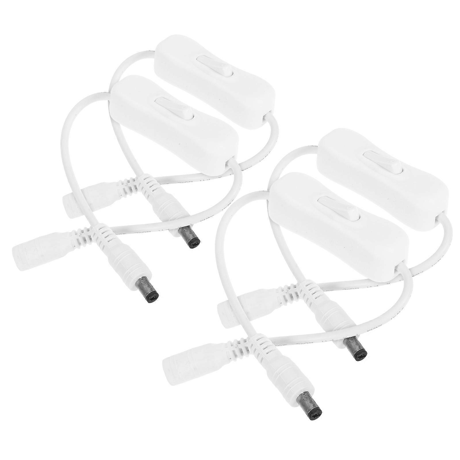LED Light Power Switch Extension Cable with on Off Button for 16Pcs