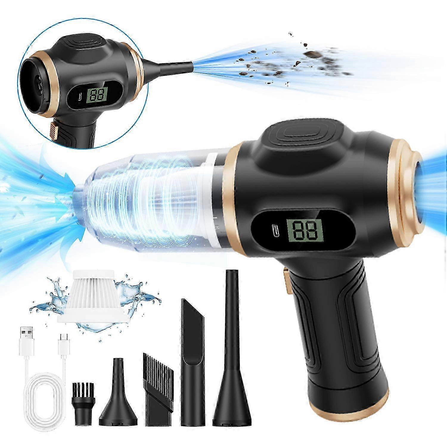 Rechargeable 17000Pa Handheld Vacuum