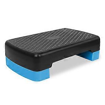 Adjustable Aerobic Step Platform, 149.69 kg Capacity, Home Gym Training, Black And Blue