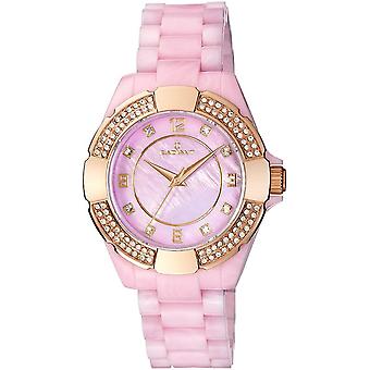 Radiant new ceramic Quartz Analog Woman Watch with RA257203 Plastic Bracelet