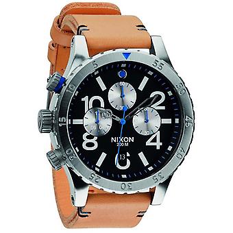 Nixon 48/20 Quartz Analog Man Watch with A3631602 Cowskin Bracelet