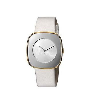 V & Ich, dass blinken! Quarz Analog Frau Uhr mit Rindsleder Armband VL073603