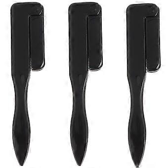 Eyelash Comb Eyebrow Comb for Makeup with 3Pcs Foldable Eyelash Brushes