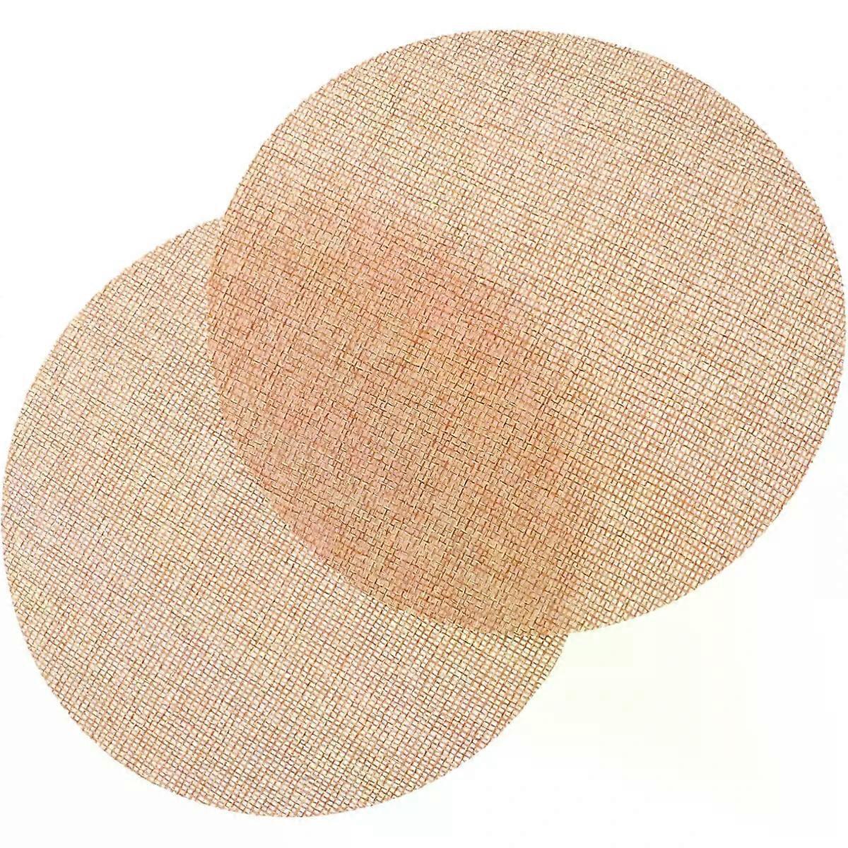 2 Pack Round Cloth Lampshade Light Diffuser, Trim-to-fit