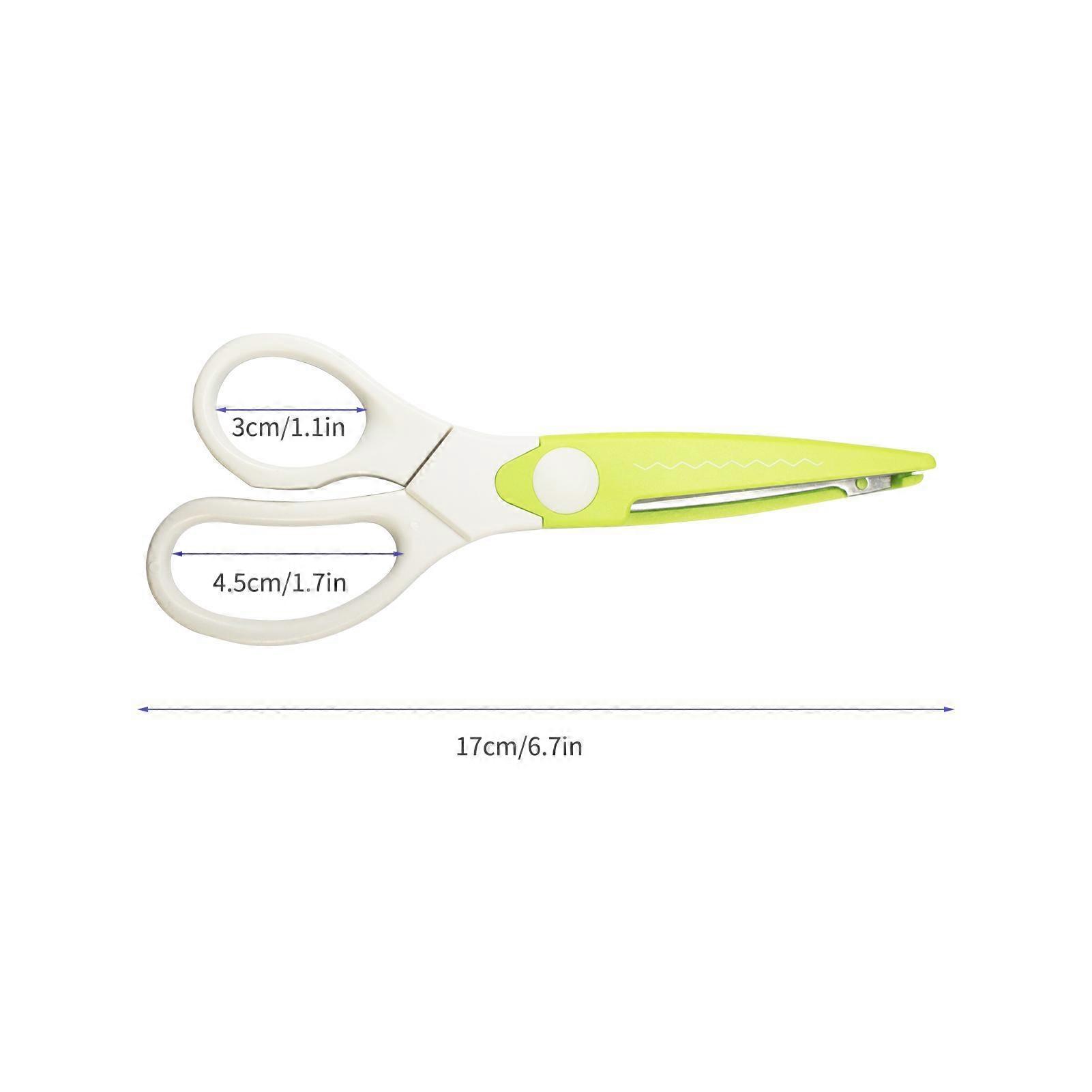 Scissors All Purpose 5 Replaceble Scissors Blades with 1 Scissors Handle Comfor  for   School Craft Class