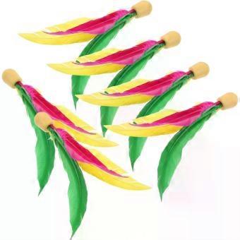 6pcs Rubber Head Shuttlecock for Outdoor Entertainment Game Paddle