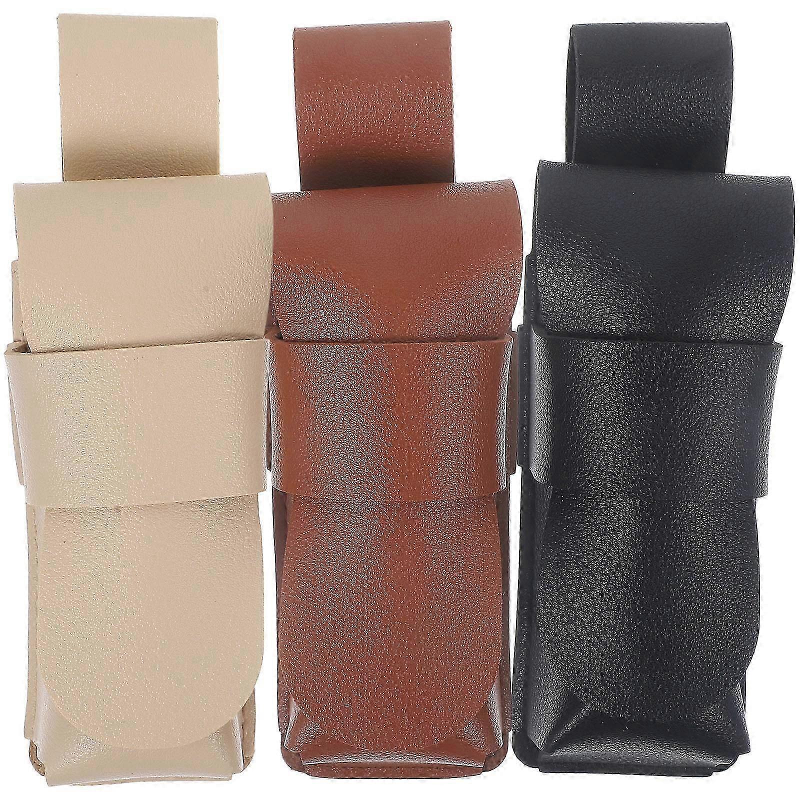 3 pcs Leather Harmonica Protective Covers & Sleeves for Harmonica Protection