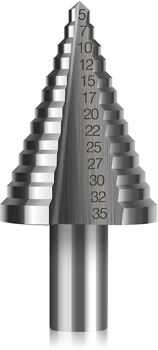 Pxcl Hss Step Countersink Drill Bit, Double Slotted Countersink Step Drill Bit (5mm-35mm) With Titanium Coating, Strong, Perfect For Screwdriver