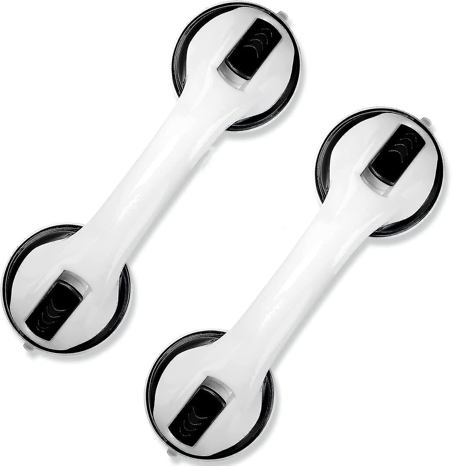2er-Pack mit 12" Badezimmer-Haltegriffen Duschgriff mit starkem Saugnapf-D