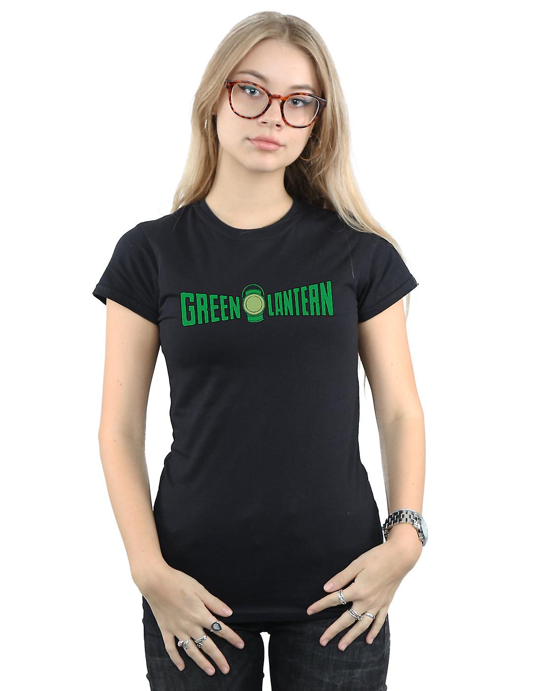 DC Comics Women's Green Lantern Text Logo T-Shirt