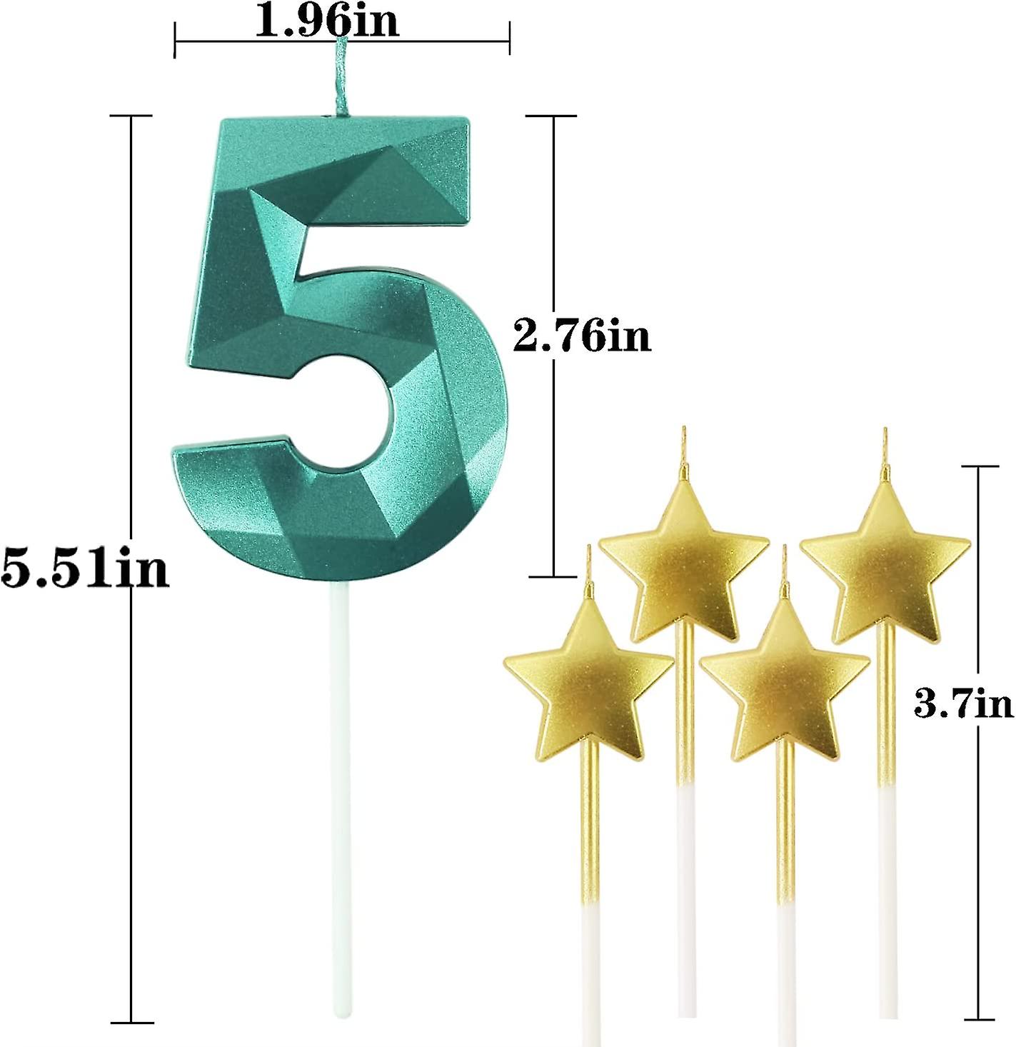 Bougies Anniversaire Numéro Rose 8,3D Bougie Chiffre 8,Bougie Chiffre