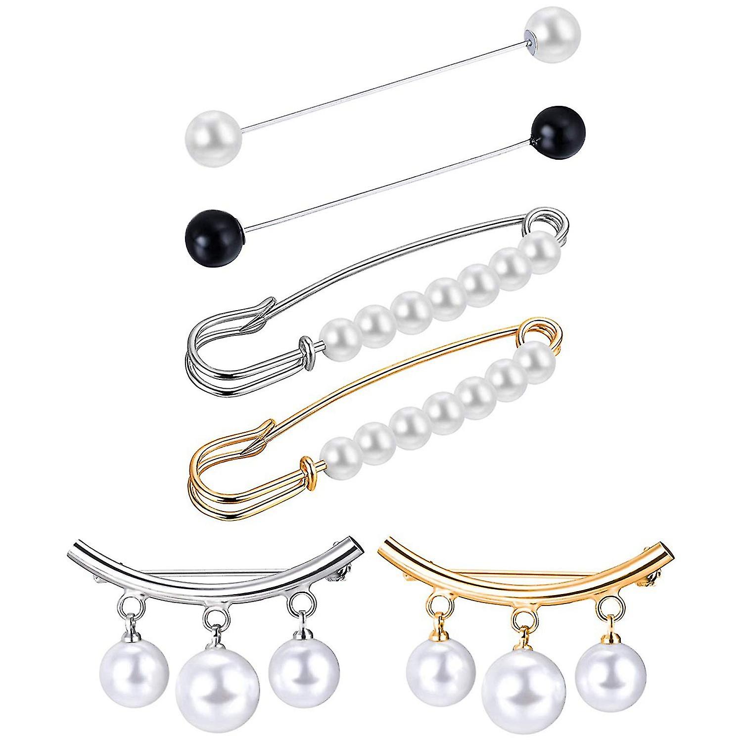 Wenplus 2-Piece Retro Sweater & Scarf Clips - Vintage Style Zinc Alloy Collar Clips For Women - View #9