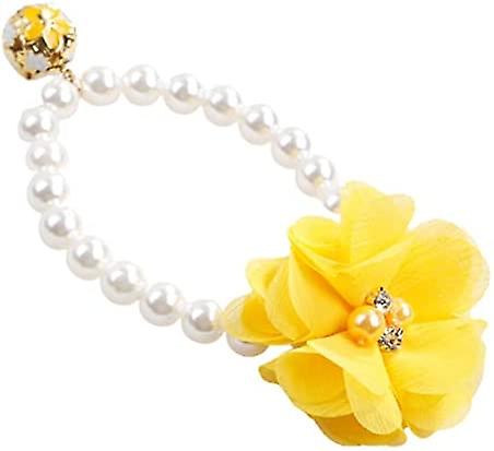 YOITEA Elastic Dog Collars Releases Quickly Comfortable Floral Design Dog Collar for Puppy