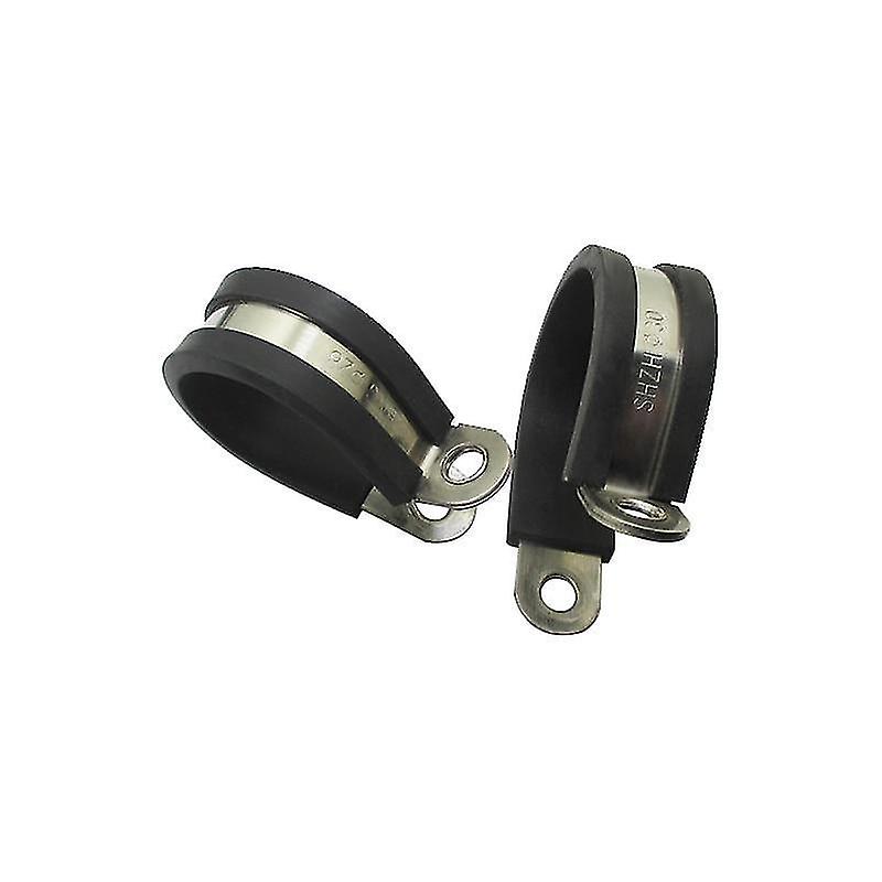 14MM Stainless Steel Rubber Lined P Clips cable Mounting Hose Pipe