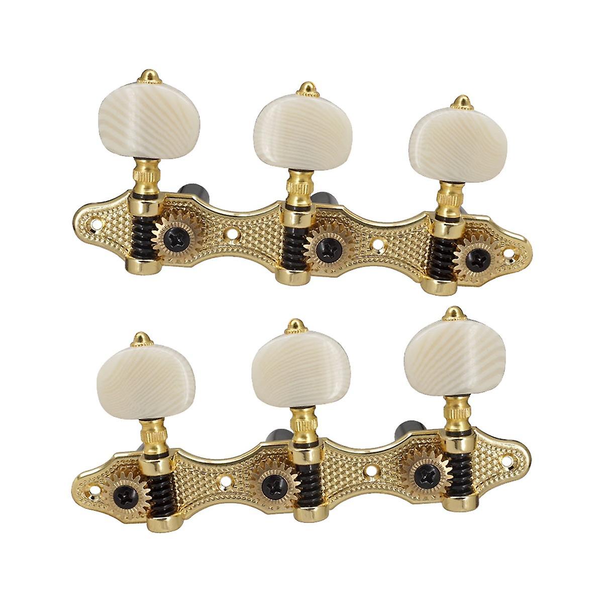 Classical Guitar Tuning Peg Acoustic Guitar Tuners 1:18 Tuning Key 3 Left 3 Right Guitars Knobs Rep