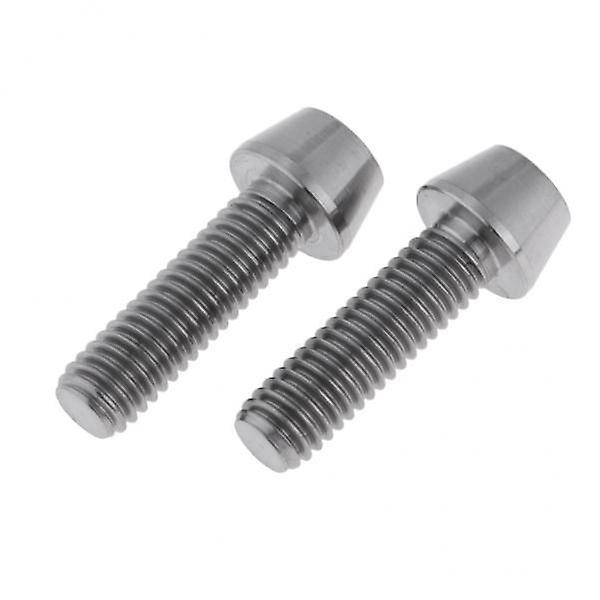 3x2x M6 Titanium Ti Screw Fairing Bolt Taper Conical Hex Head Silver M6x25mm