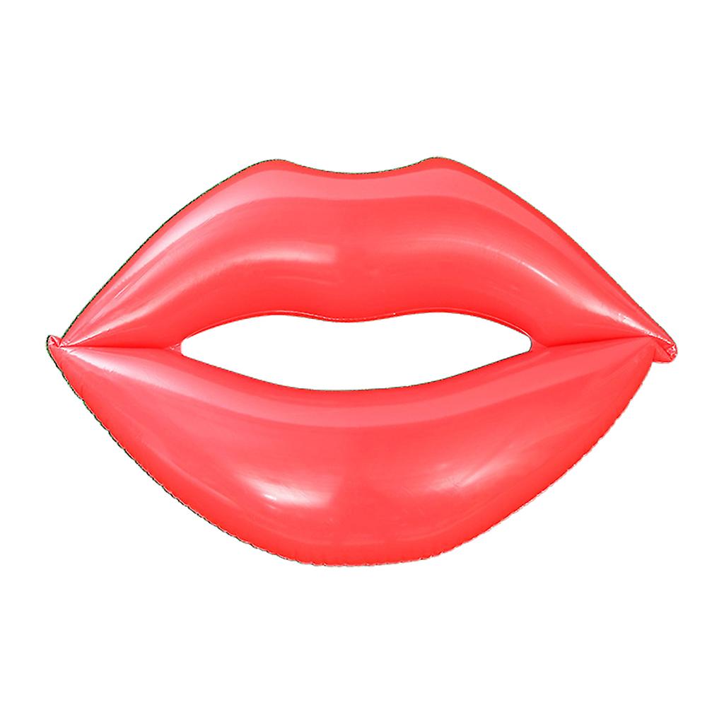 Inflatable Glitters Lips Pool Float Raft Swimming Ring Floating Circle Lounger