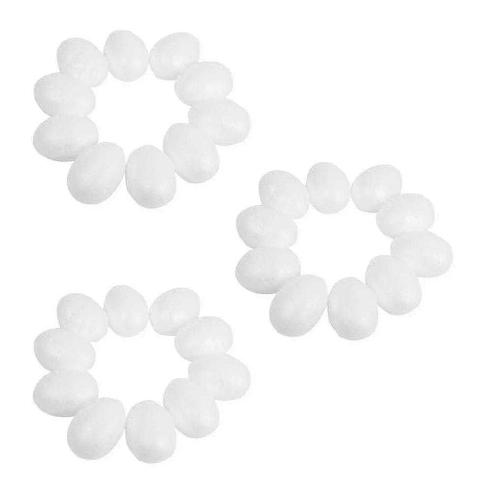 30 Styrofoam Eggs 6 Cm White Easter Egg Decorative Egg For Painting Or Sticking
