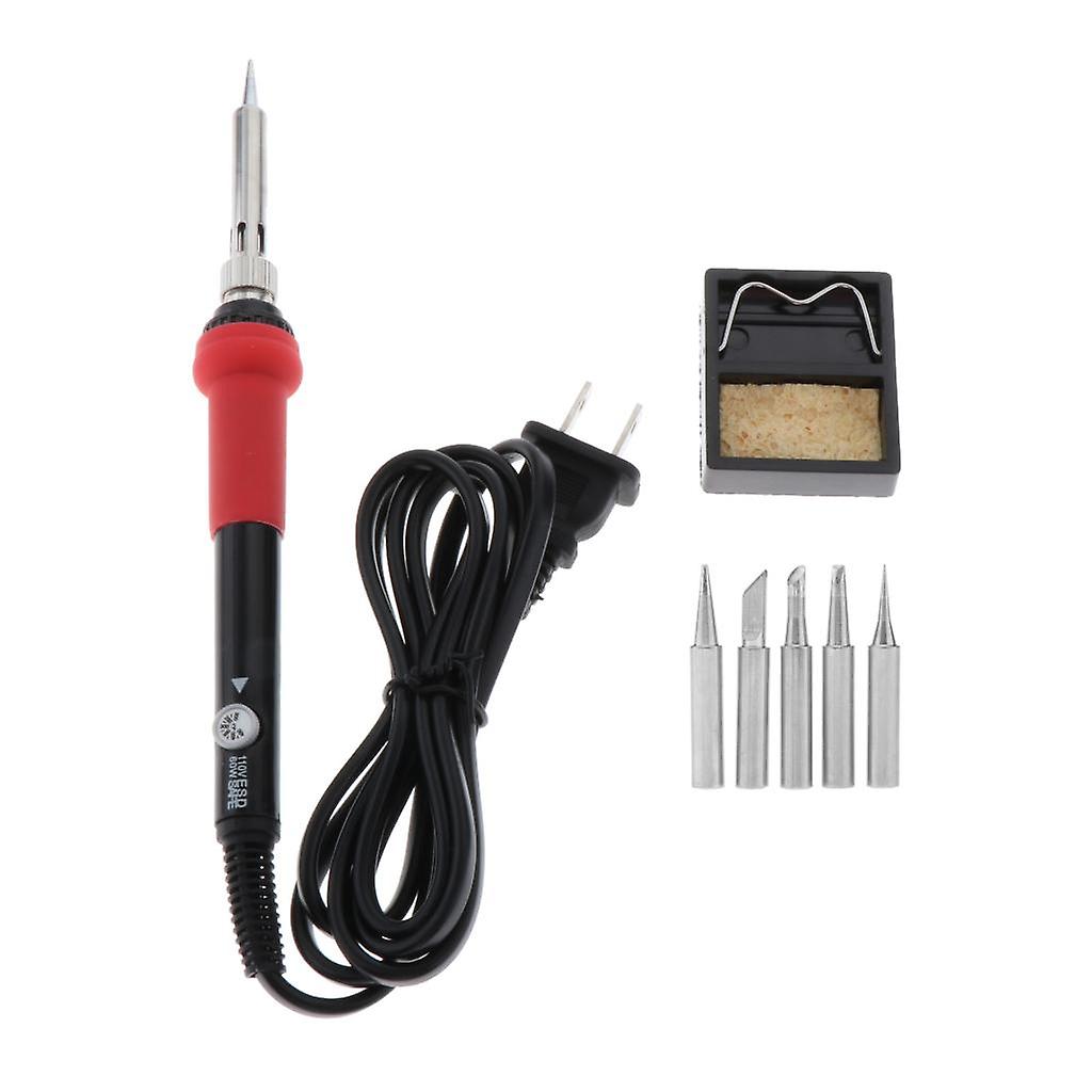 Electric Welding Soldering Iron Kit 60W Adjustable Temperature Portable