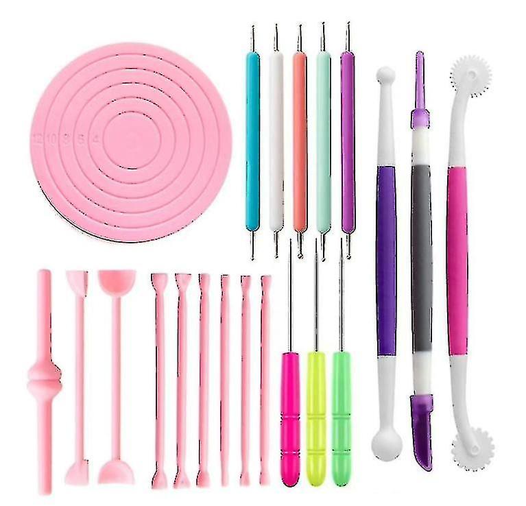 21-piece Drill Pen Cake Baking Ceramic Tool Bread Mold Turntable Food Grade