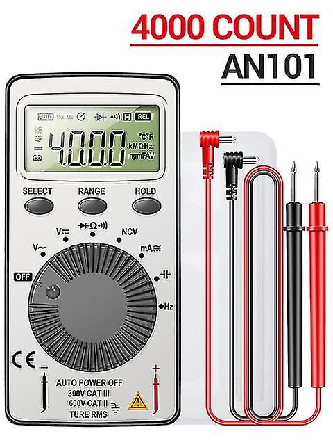 An101 Mini Digital Multimeter1999 T-rms Ac/dc Ncv Capacitance Ammeter Voltmeter Tester Multimetro Digital Profesional Test