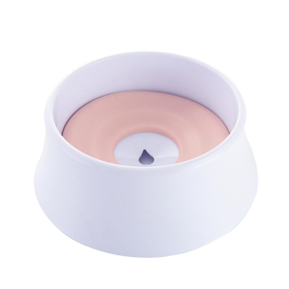 フローティングディスクスピルプルーフウォーターボウル付き犬用ウォーターボウル、転倒防止/防塵/窒息防止