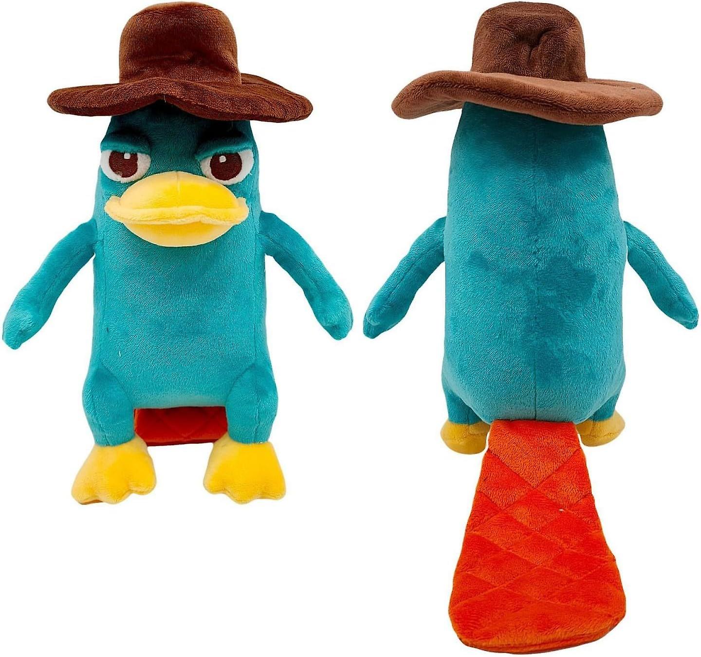 ペリーカモノハシぬいぐるみ人形、カットアヒルぬいぐるみ、子供と大人の寝室のソファデコレーション、ペリーカモノハシぬいぐるみ