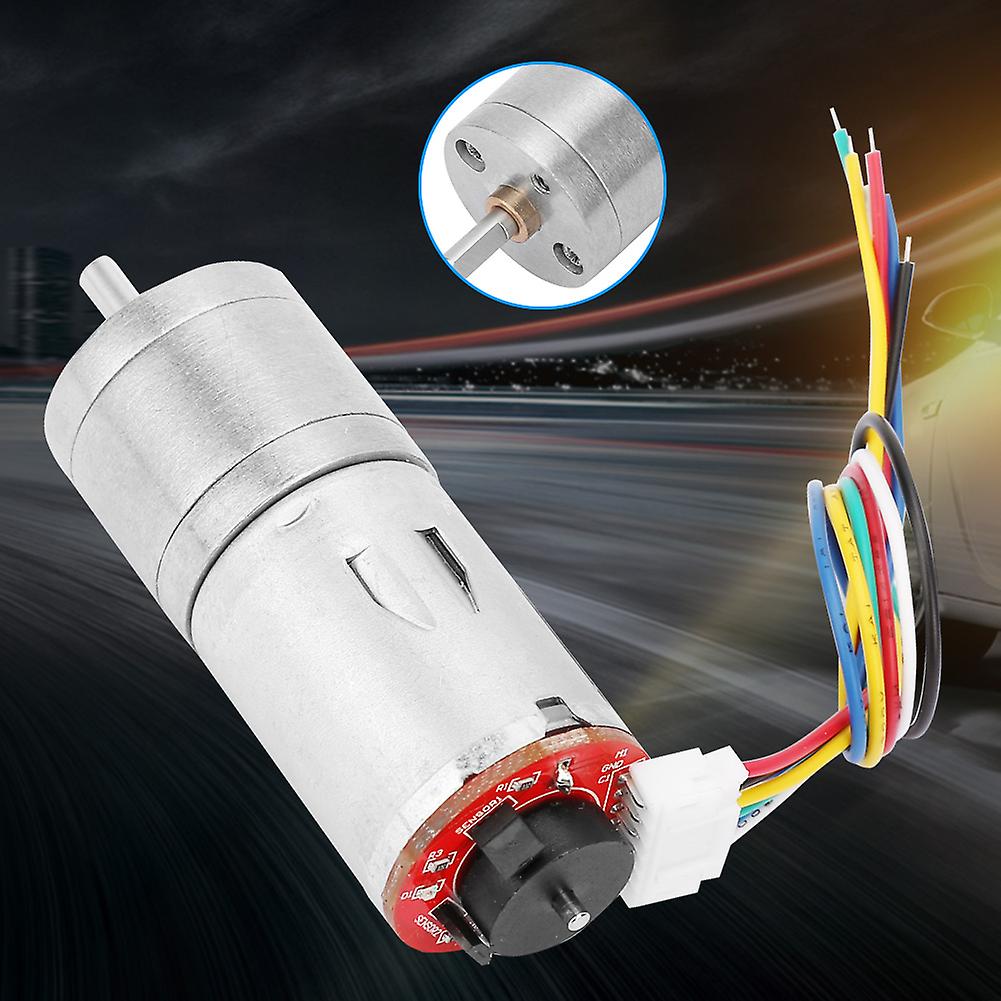 DC 12V Encoder Reductiemotor Snelheidsreductiemotor voor Robot RC Auto DIY Engine Toy (200RPM)