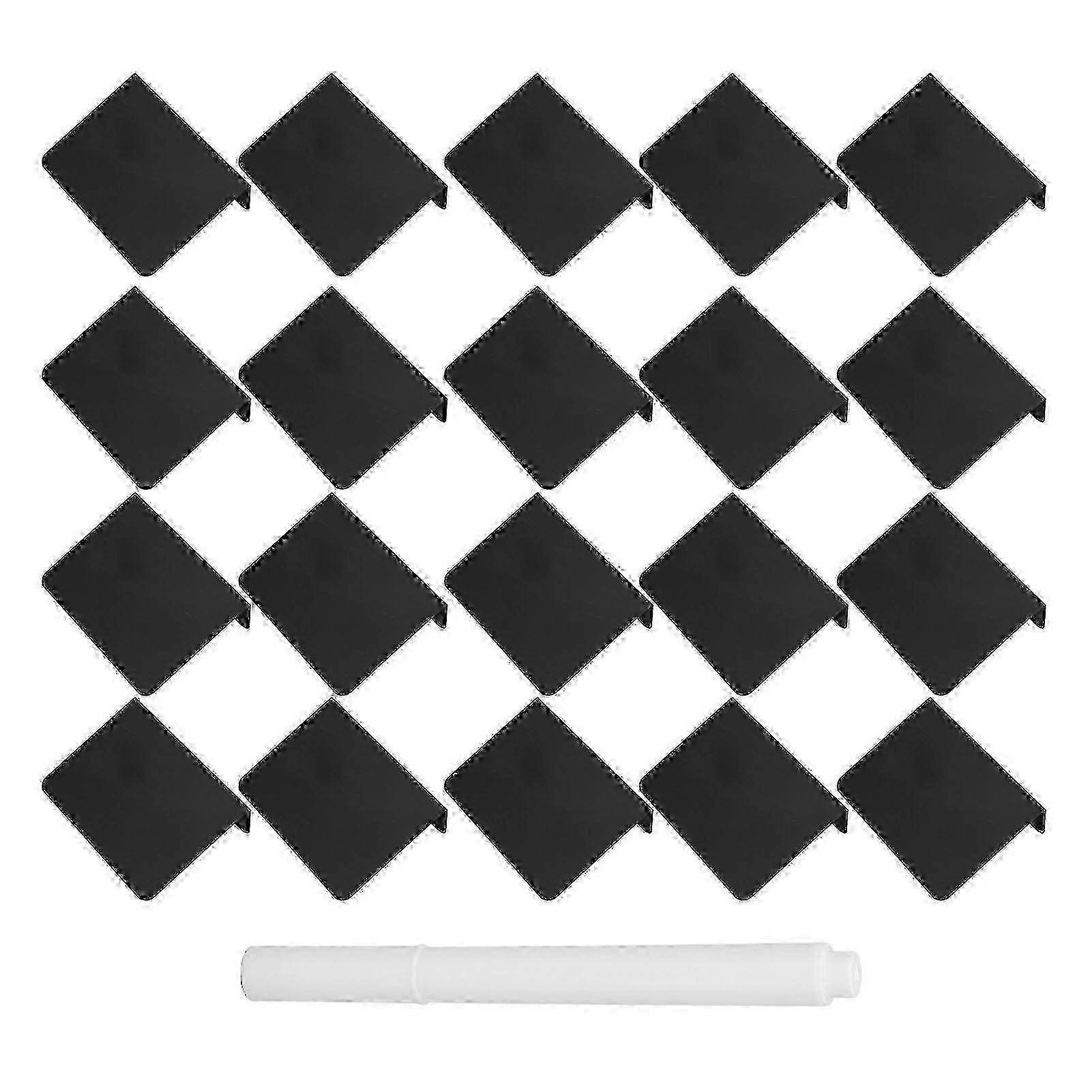 20 Pcs Mini Chalkboards Easy to Write on and Erase with Pen for Nail Salon Wedding