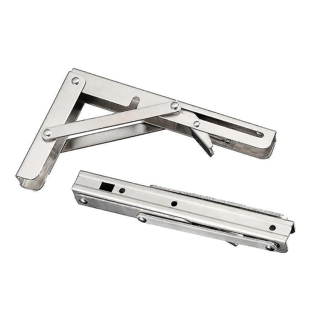 2pcs Stainless Steel Folding Stand Load Heavy Bracket For Folding Table Wall Shelf