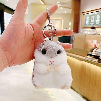 Hamster doll keychain pendant doll hamster cute backpack doll plush ins bag pendant school bag pendant Dexterity Games
