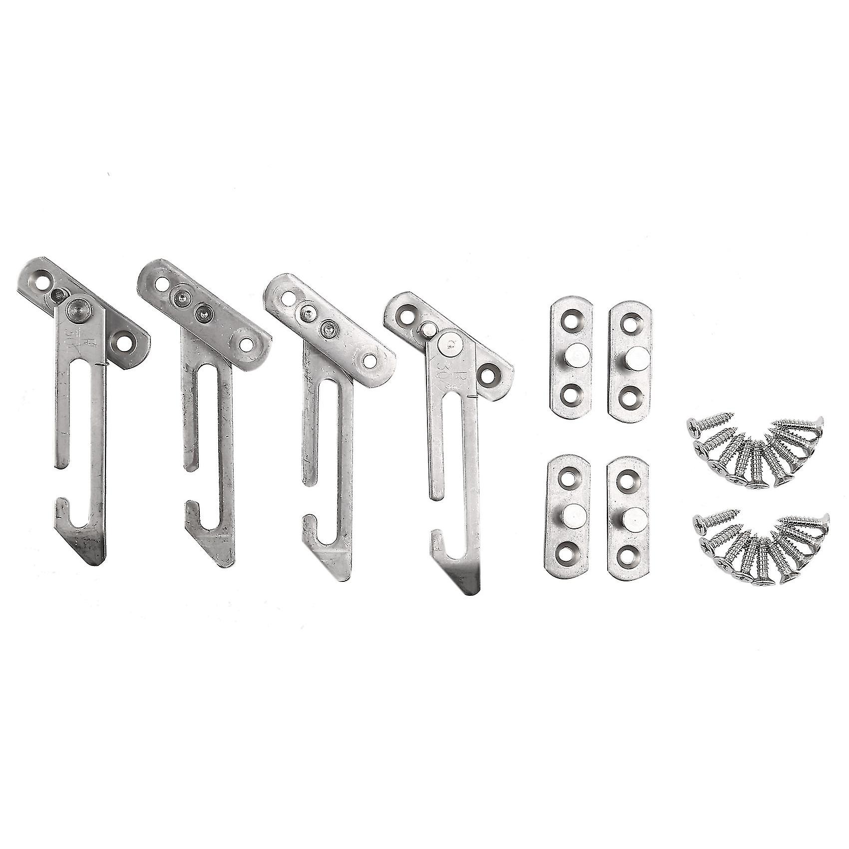 4 Pack Window Restrictor Locks Window Restrictor Hook Stainless Steel Child Lock Restrictor With Sc