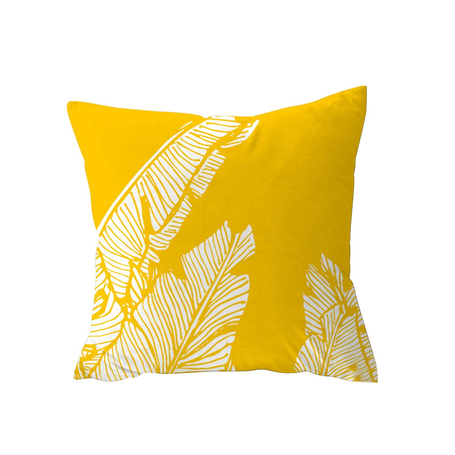 Pillow Sham Soft Texture Dustproof Polyester Patchwork Printed Cushion Throw Cover Household Supplie