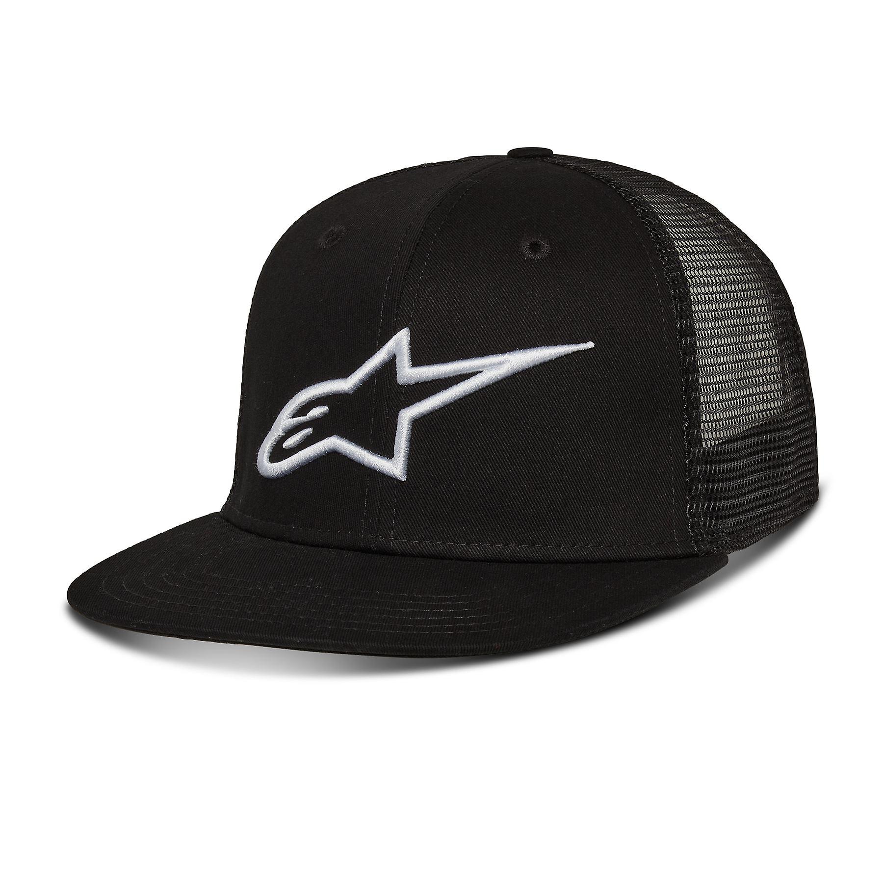 Alpinestars Men's 6 panel Snapback Mesh Trucker Cap ~ Corp Trucker