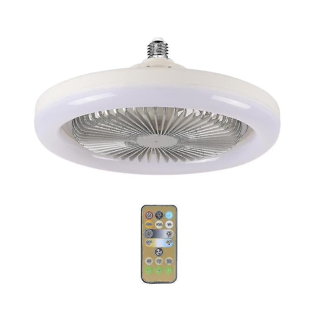 30w Ceiling Fan With Integrated Lights E27 Remote Ceiling Lighting Bedroom Living Room Switch Contr