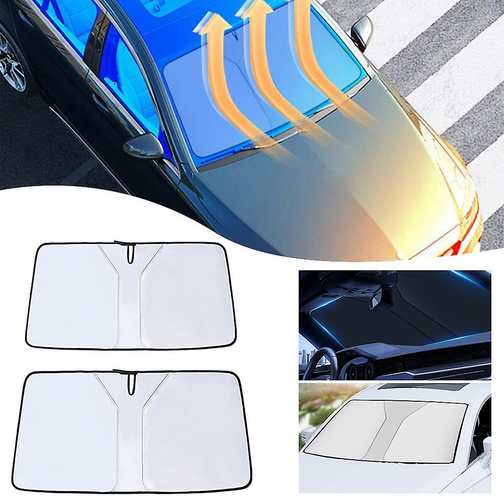 Car Windshield Sun Shade Reflector Sunshade Offers Ultimate Protection for Car Interior Cool Reflective Sun Blocker Fits