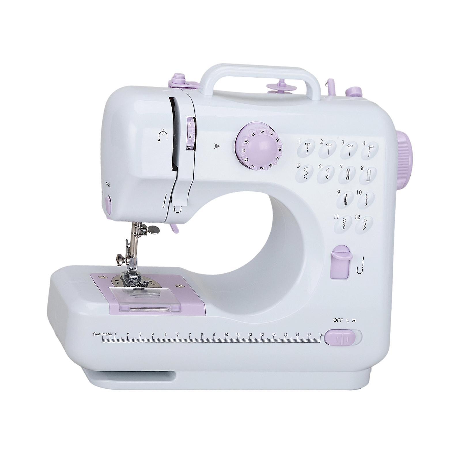 Portable Sewing Machine Mini Sewing Machine with Foot Pedal Compact Low Noise Domestic Sewing Machine Electric Sewing Machine