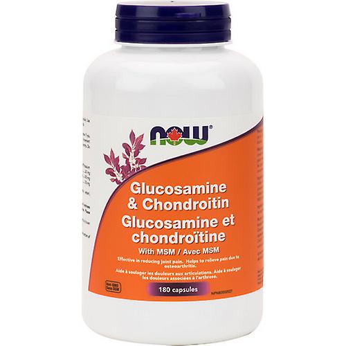 Now Glucosamine Chondroitin + MSM, 180 Caps