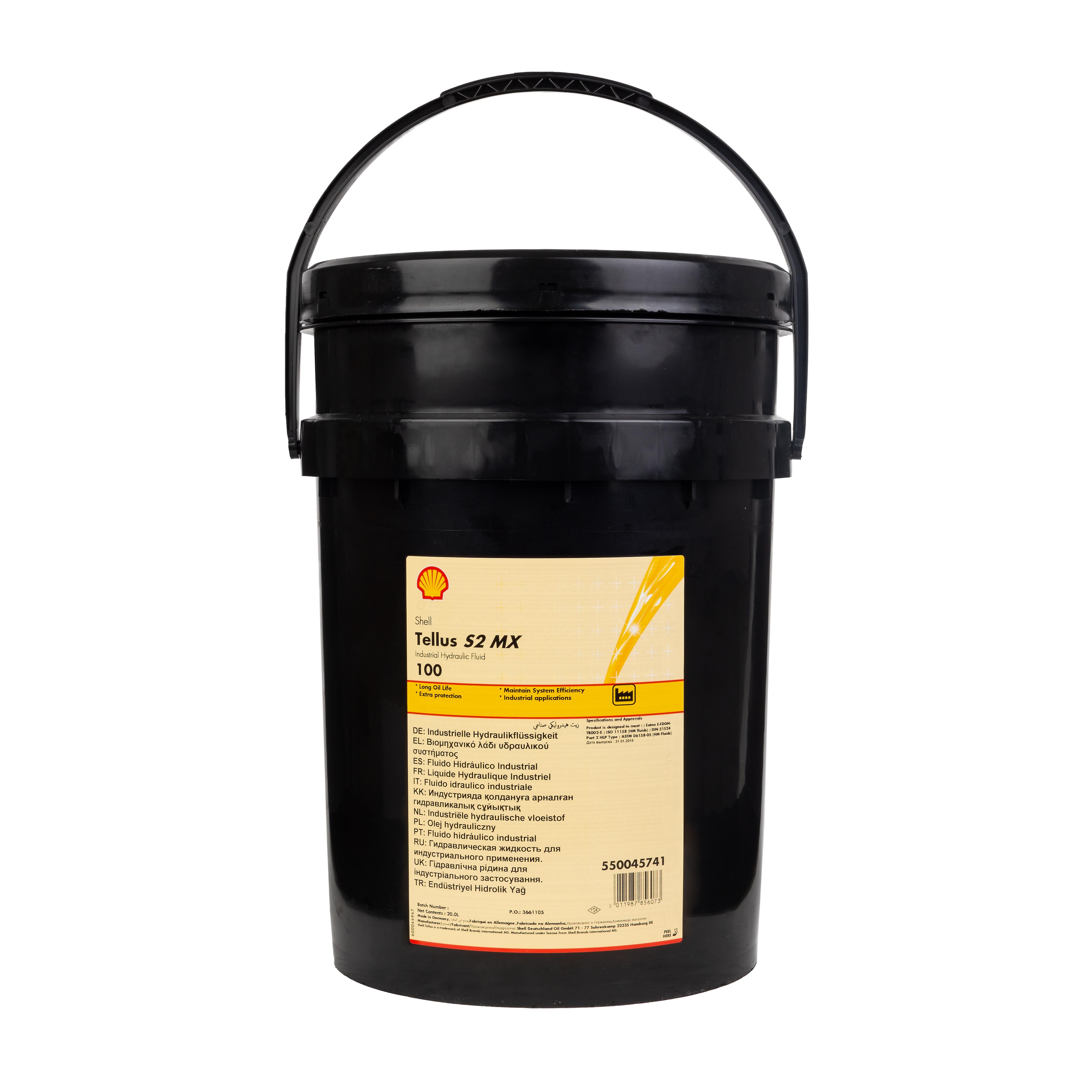Shell 550045741 Tellus S2 Mx 100 20Ltr Industrial Fluid Hydraulic