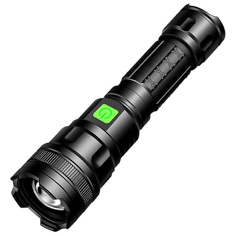 Aluminum Alloy Led Power Torch Usb Mini Zoom Waterproof Flashlight