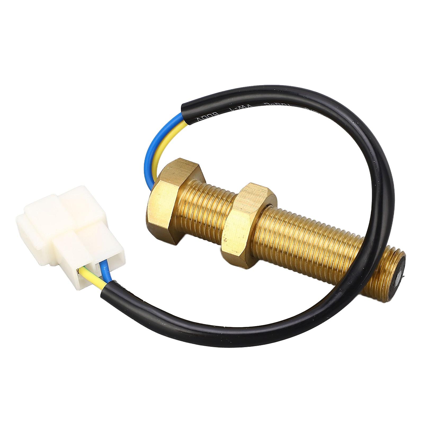 Magnetic Rotate Speed Sensor M16x1.5 IP44 High Sensitivity Brass RPM Speed Transducer for Generator 50V 
